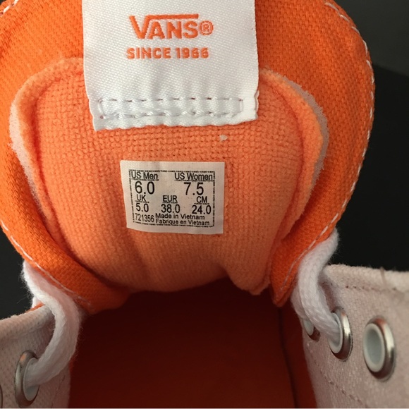 Vans SK8 Hi Taper Stackform Platform Fruit Shoes Orange Lace Up Women Girls Men - Picture 7 of 8
